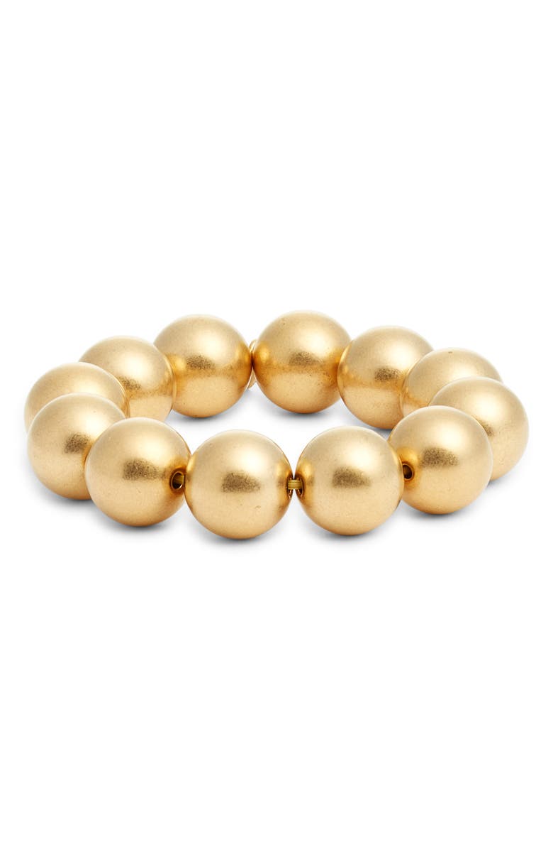 Kenneth Jay Lane Ball Stretch Bracelet, Main, color, 