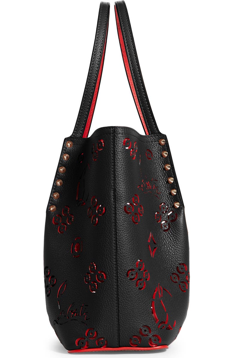 Christian Louboutin Small Cabarock Loubinthesky Perforated Leather Tote, Alternate, color,