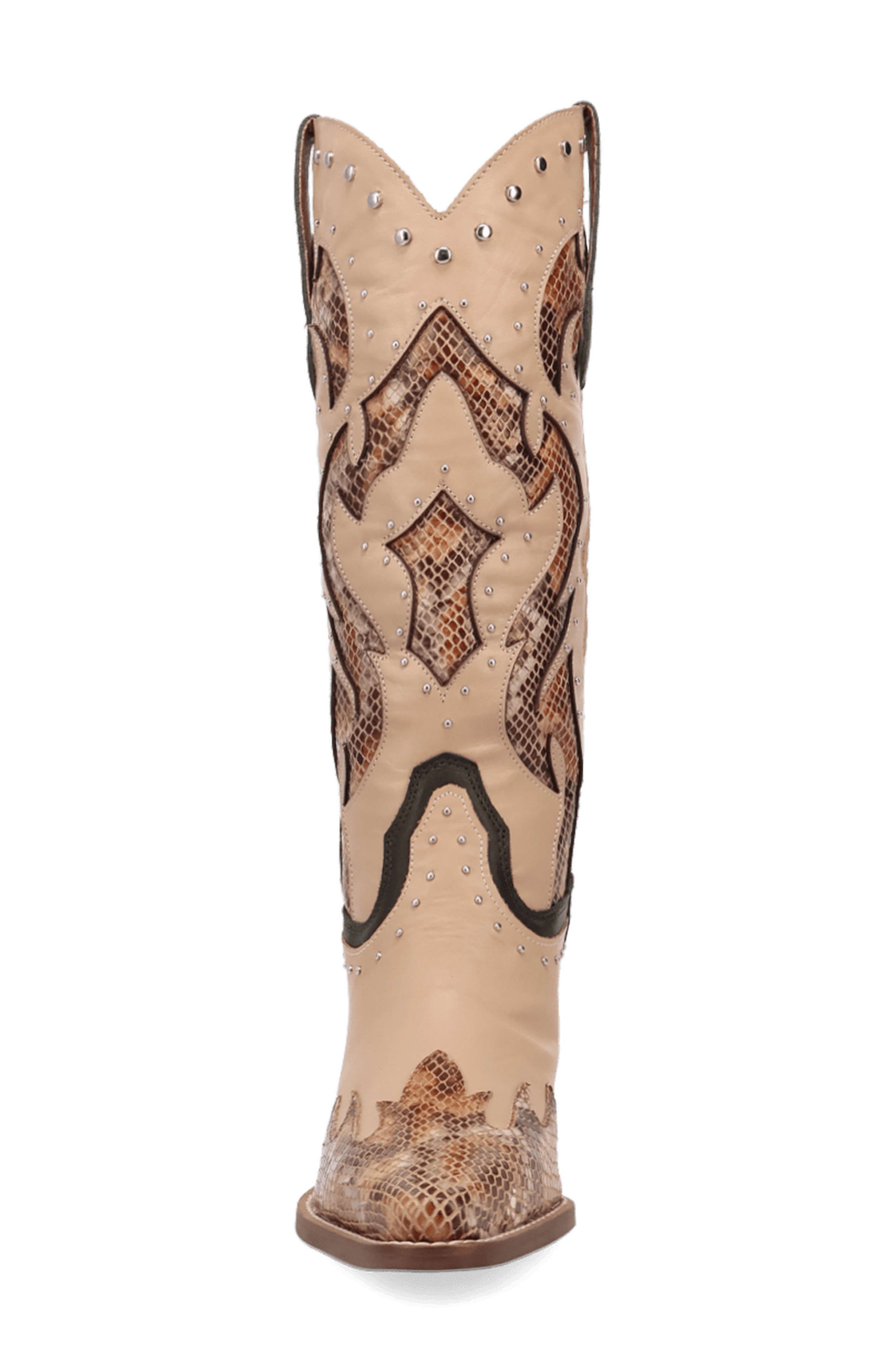 Untamed Genuine Calf Hair Western Boot, Alternate, color, SAND