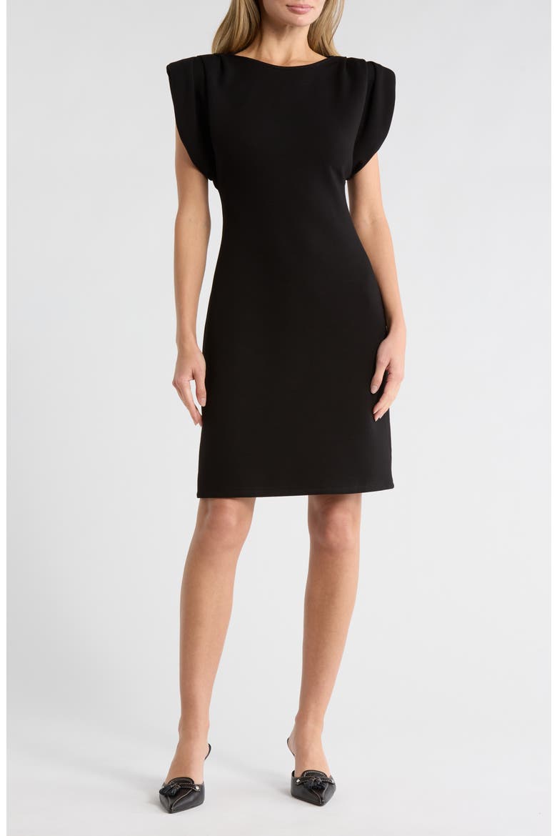 Babette Cocktail Minidress, Main, color, BLACK