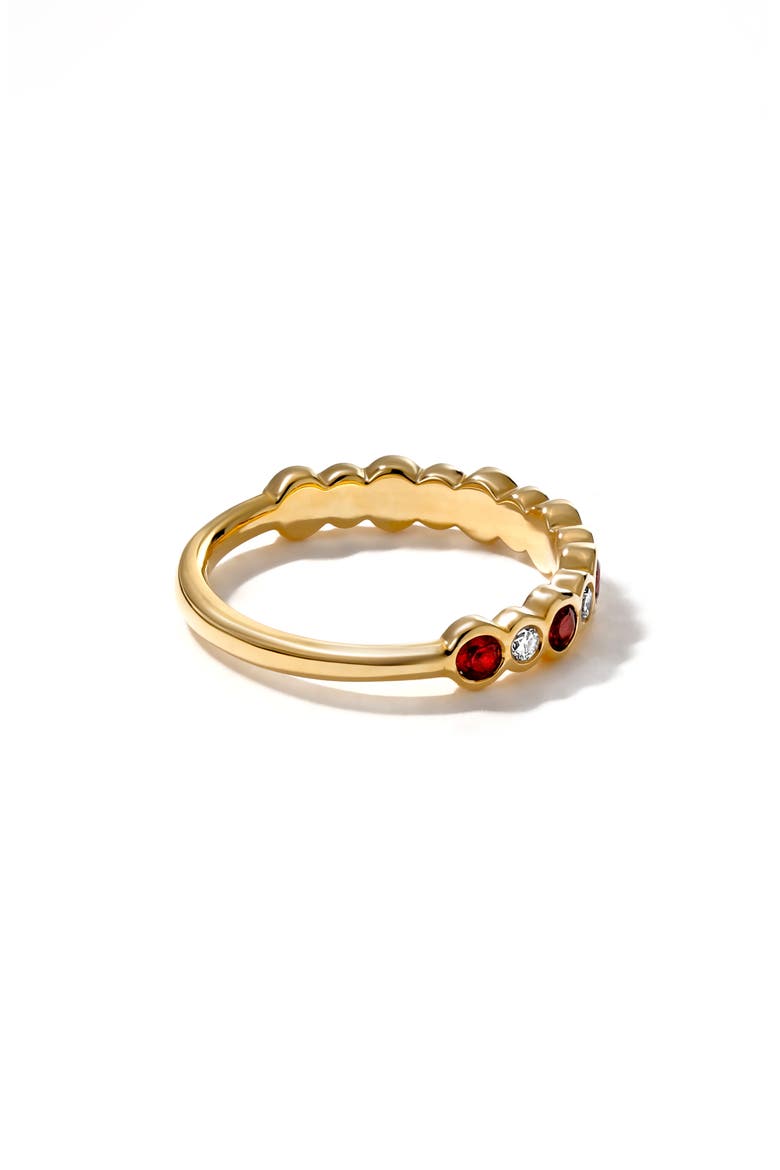 Bubbly Ruby & Diamond Ring, Alternate, color, RUBY