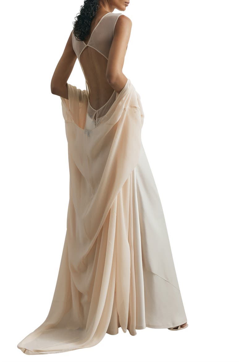 Flora Maxi Dress & Wrap Set, Alternate, color, CREAM