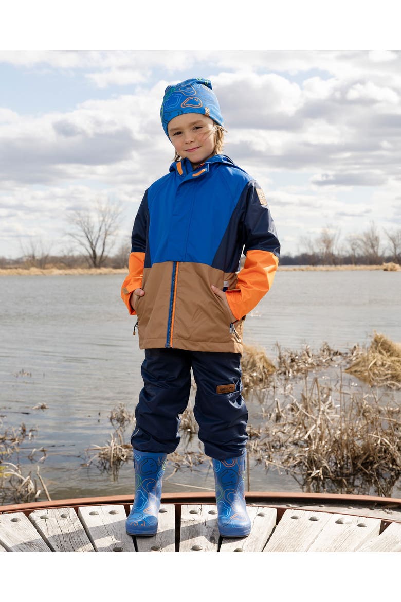 3-in-1 Two-Piece Colorblock Mid-Season Outerwear Set, Alternate, color, Blue Colorblock