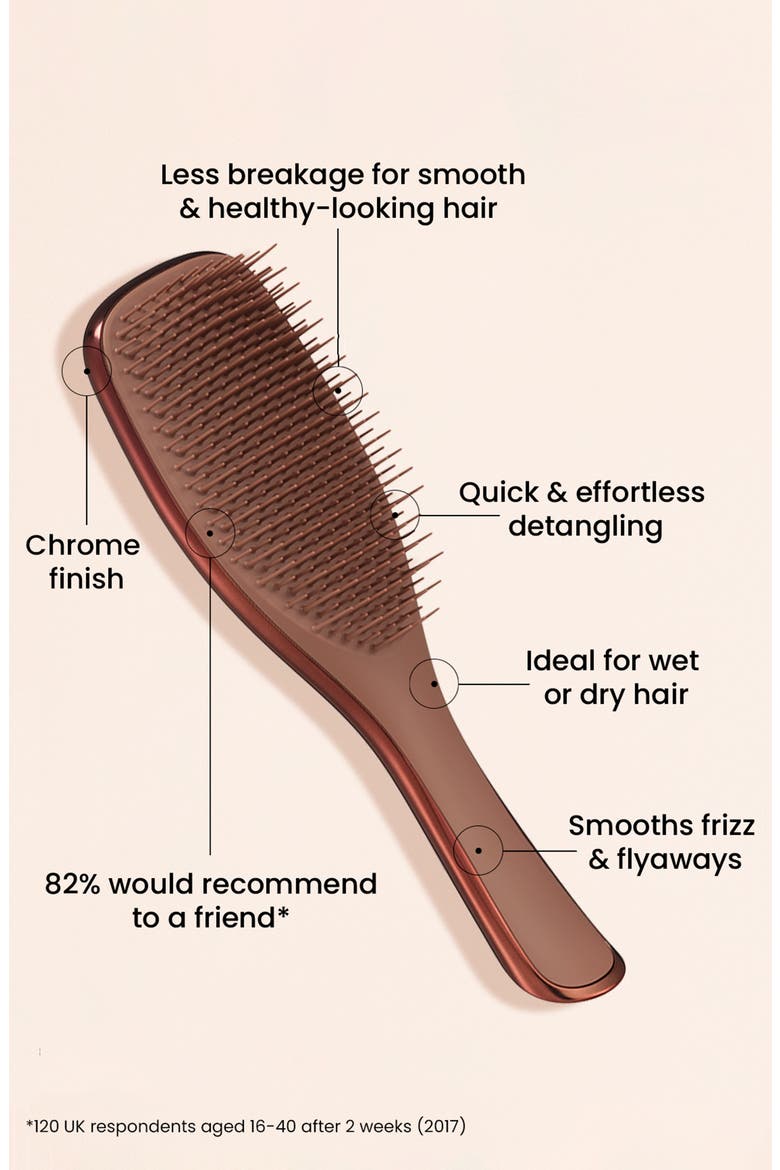 Chrome Ultimate Detangler Hairbrush, Alternate, color, CHOCOLATE BRONZE