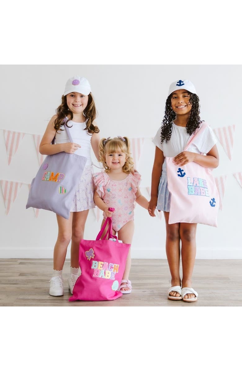 Sweet Wink Smile Patch Baseball Hat, Alternate, color, White