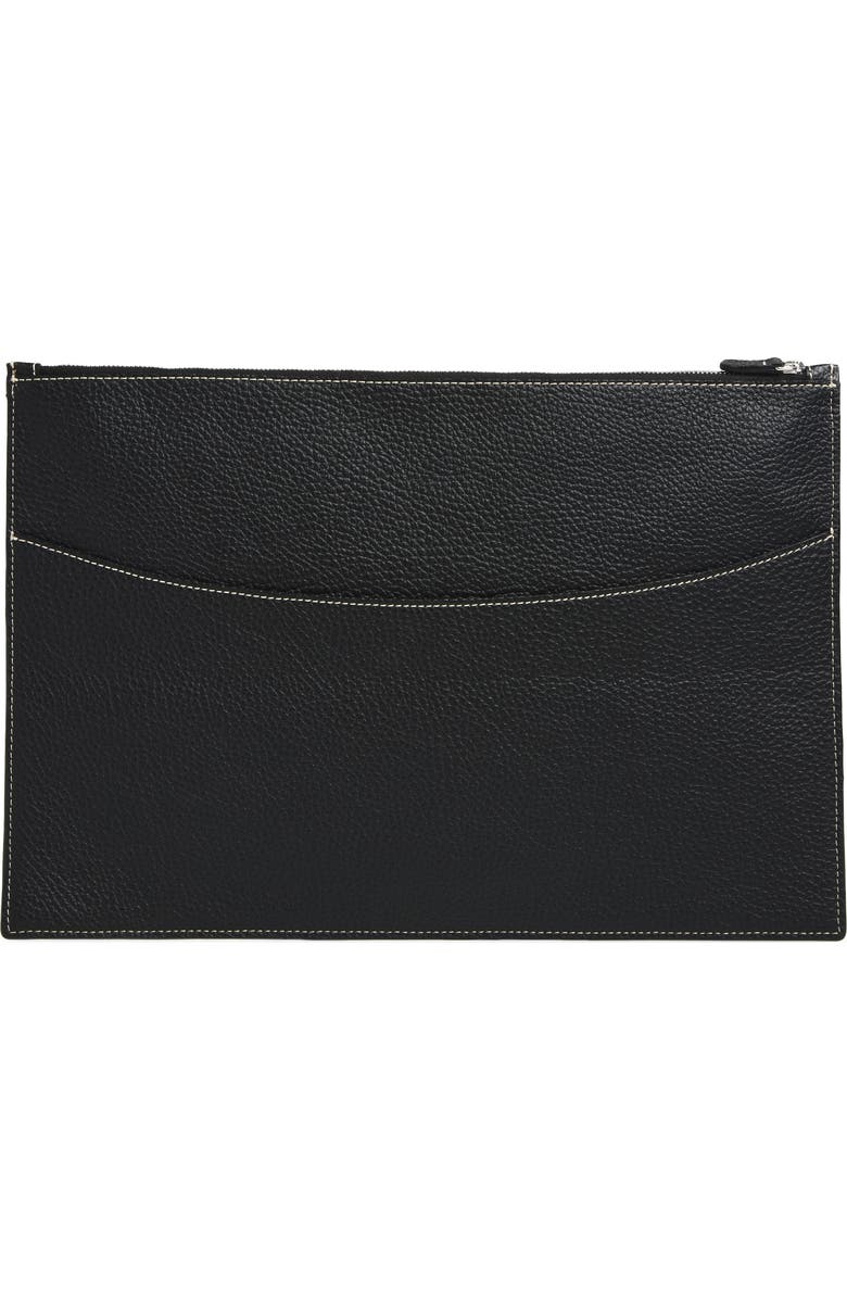 Lié Studio The Lilith Travel Pouchette, Alternate, color, Black Grosgrain