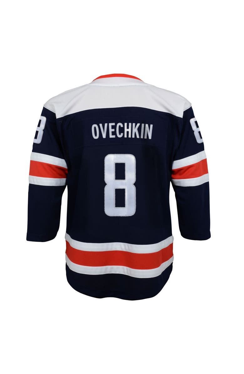 Outerstuff Youth Alexander Ovechkin Navy Washington Capitals 2020/21 Alternate Premier Player Jersey, Alternate, color, Navy