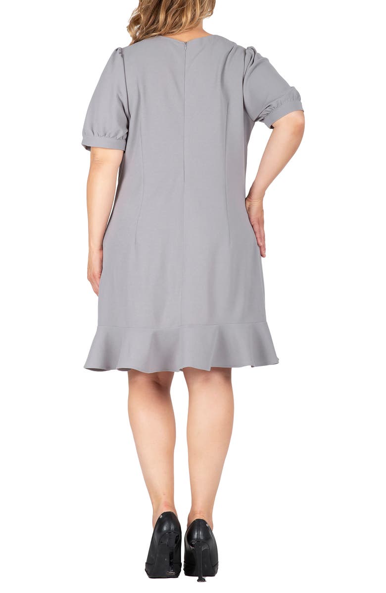 Standards & Practices Crepe Knit Dress, Alternate, color, Grey