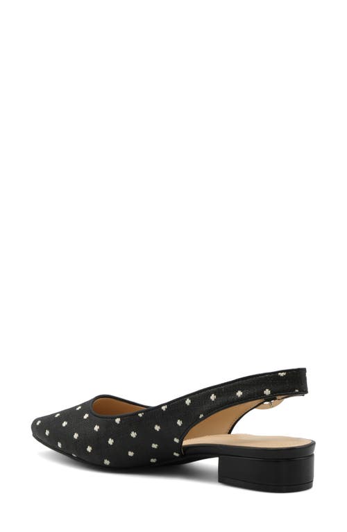 Adrienne Vittadini Papina Slingback Pump In Black Dot