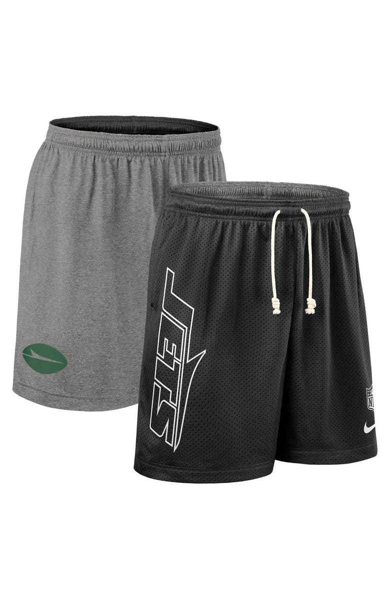 Nike Men's Nike Black New York Jets Sideline Reversible Performance Shorts, Main, color, Black