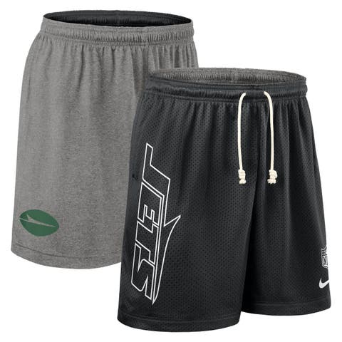 Men's Nike Black New York Jets Sideline Reversible Performance Shorts
