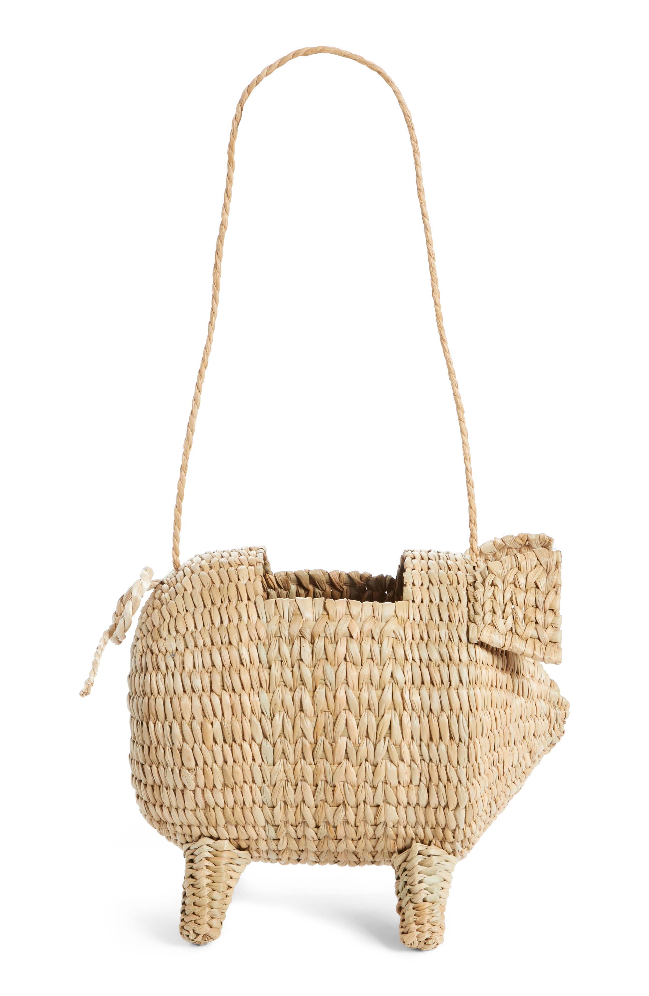 Cult Gaia The Babe Straw Bag, Main, color, 