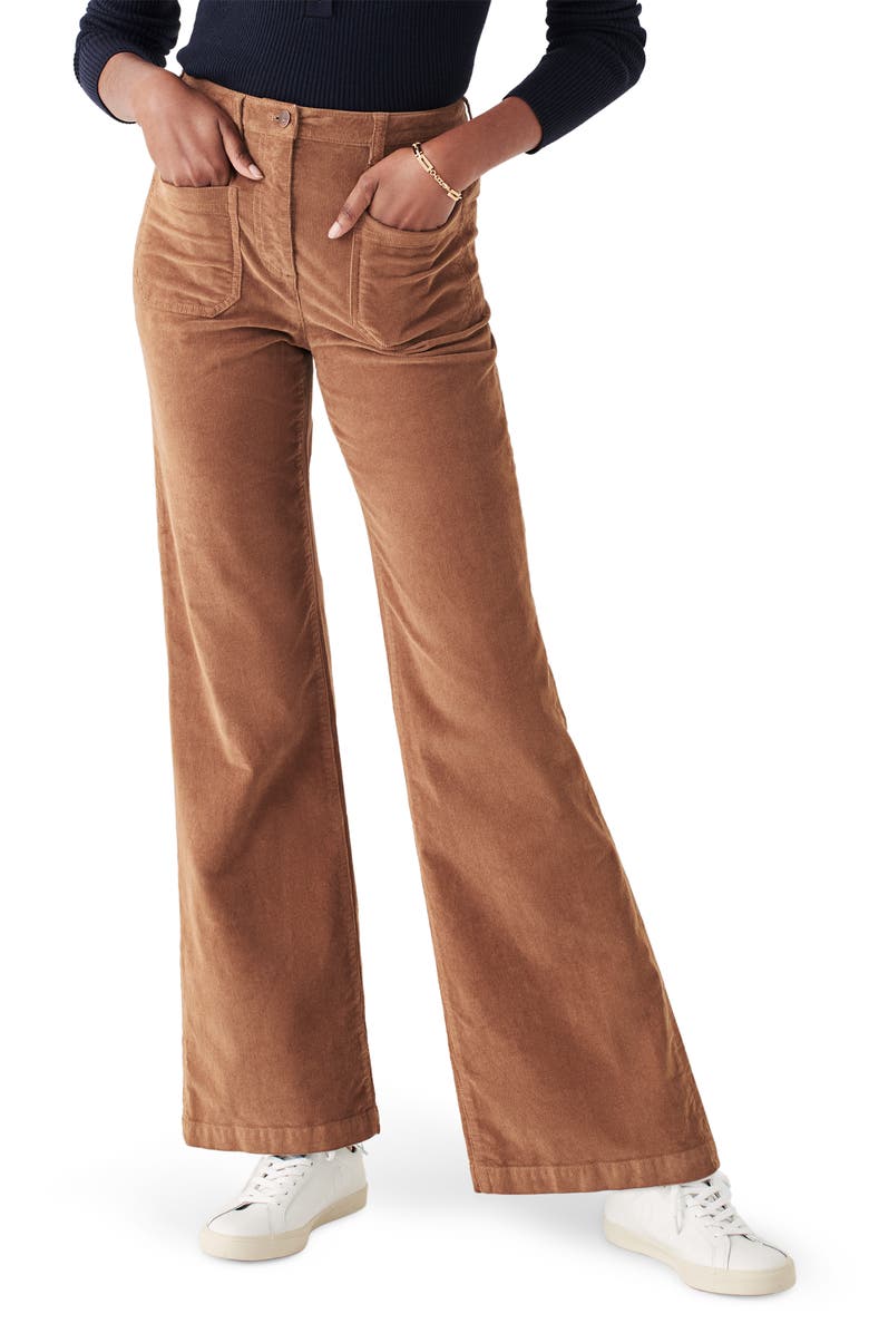 Faherty Patch Pocket Stretch Cotton Blend Corduroy Pants, Main, color, 