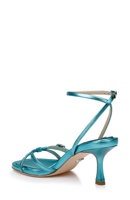 Badgley Mischka Collection Brynna Ankle Strap Sandal In Seafoam Leather