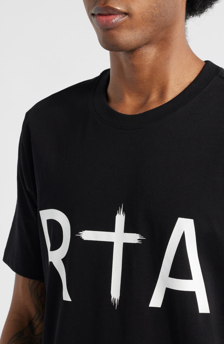 RtA Liam Logo Graphic T-Shirt, Alternate, color, Black