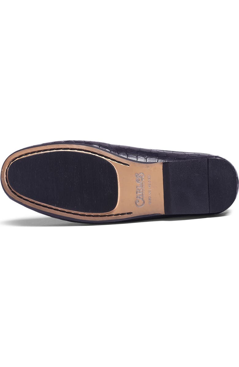 CARLOS SANTANA Hades Croc Embossed Leather Mule, Alternate, color, Navy