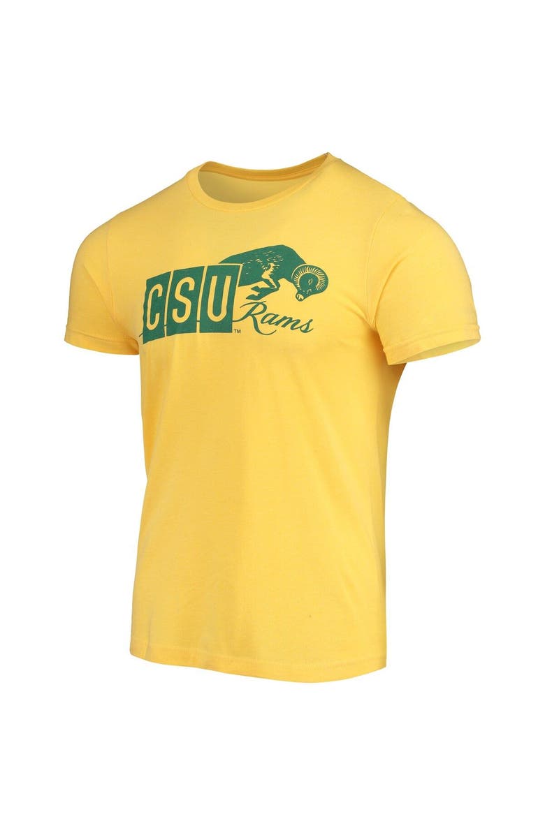 HOMEFIELD Men's Homefield Heathered Gold Colorado State Rams Vintage 1966 Logo T-Shirt, Alternate, color, 