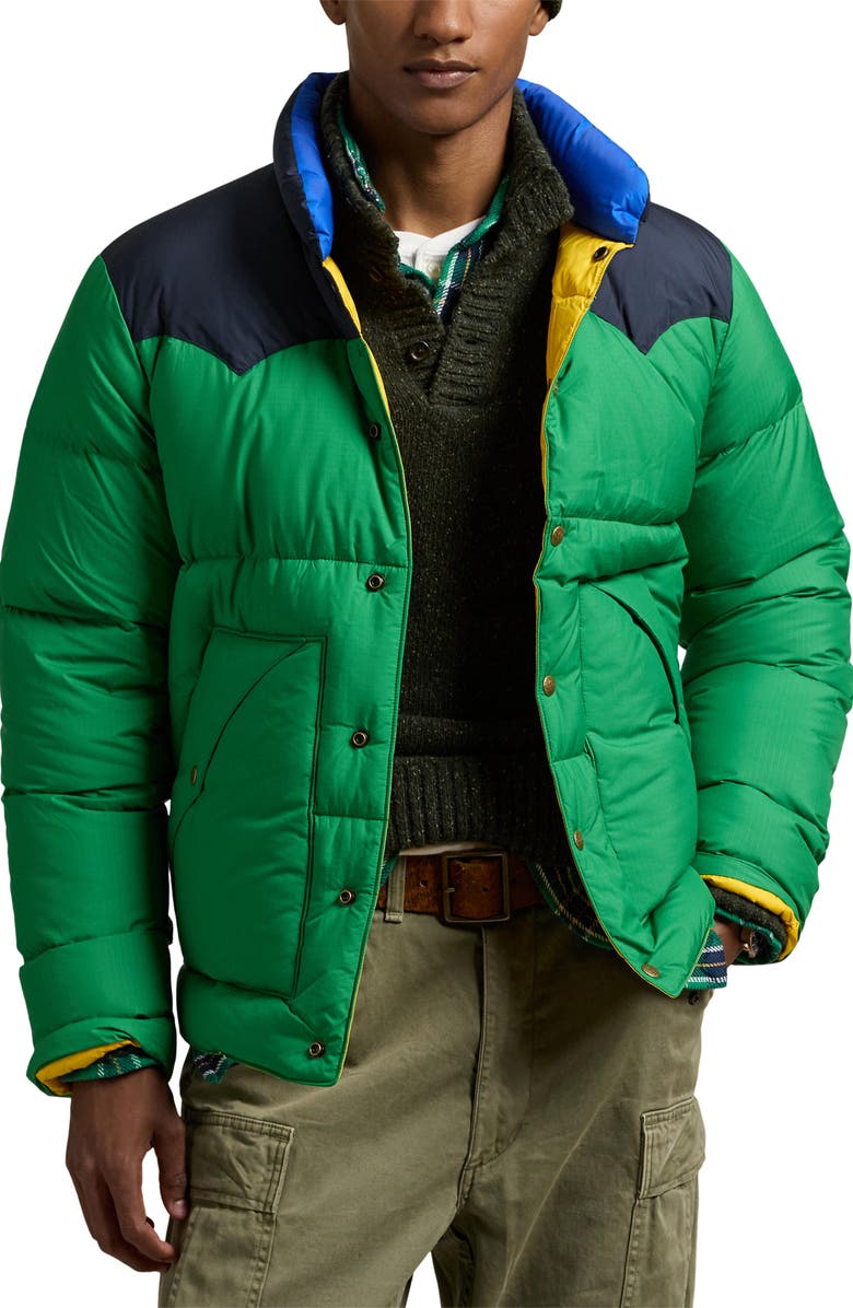 Polo Ralph Lauren Telluride Down & Feather 650 Fill Puffer Coat, Main, color, 