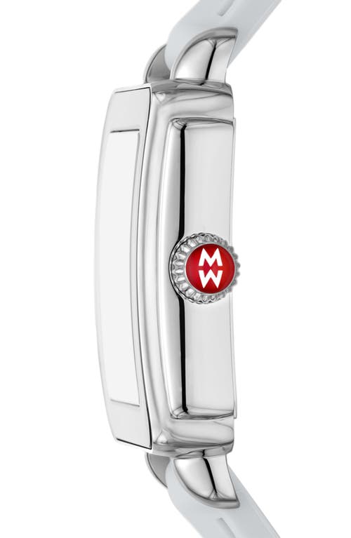 Michele Deco Sport Silicone Strap Watch, 34mm X 36mm