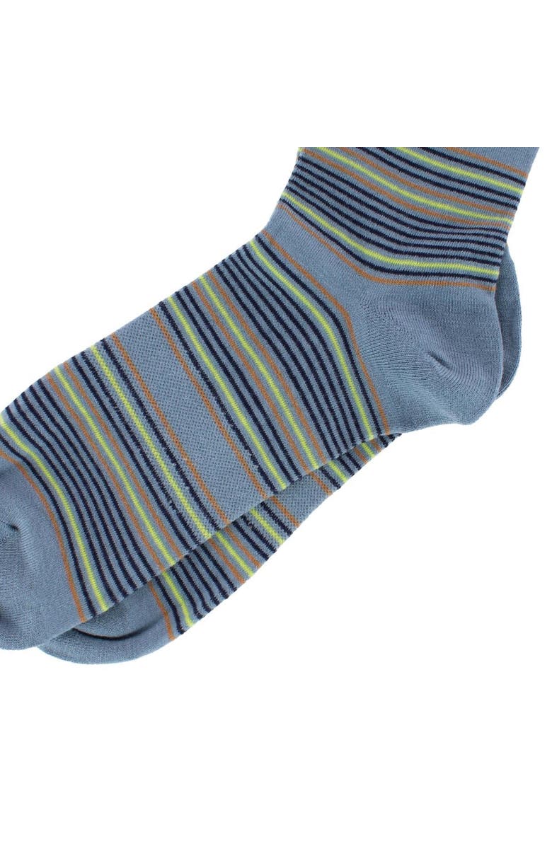 Dead Soxy Men's Micro Striped Mid-Calf Premium Novelty Dress Socks, Alternate, color, Multiple
