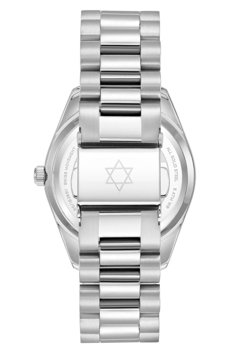 Rachie Shnay The Mazel Turquoise Bracelet Watch, 36mm, Alternate, color, Turqoise