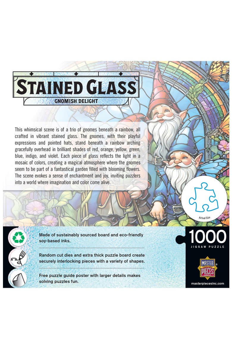 Gnomish Delight 1000 Piece Jigsaw Puzzle, Alternate, color, Multicolor