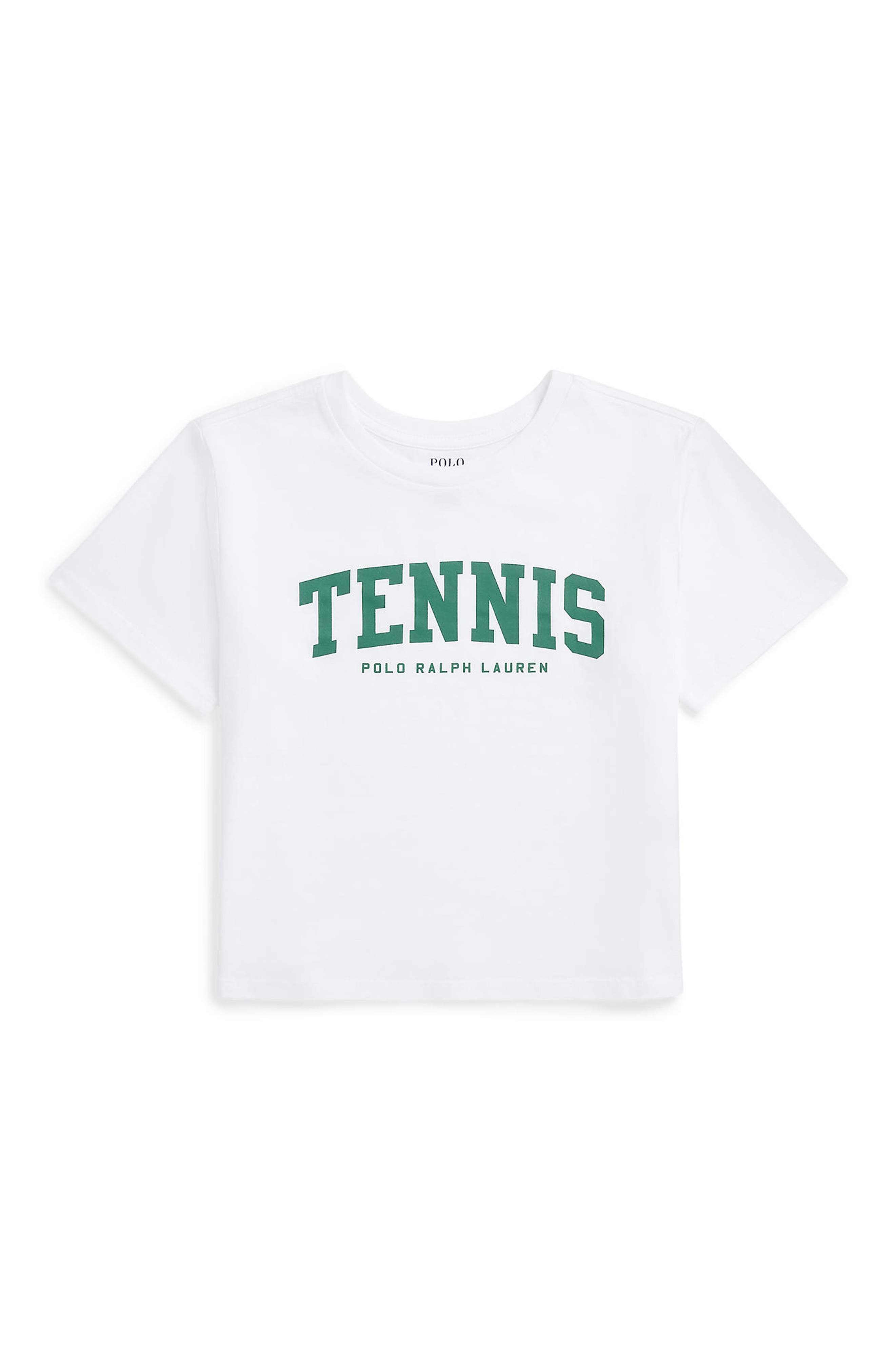 Polo Ralph Lauren Kids' Tennis Cotton Graphic T-Shirt