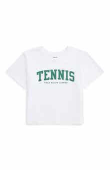 Polo Ralph Lauren Kids' Tennis Cotton Graphic T-Shirt