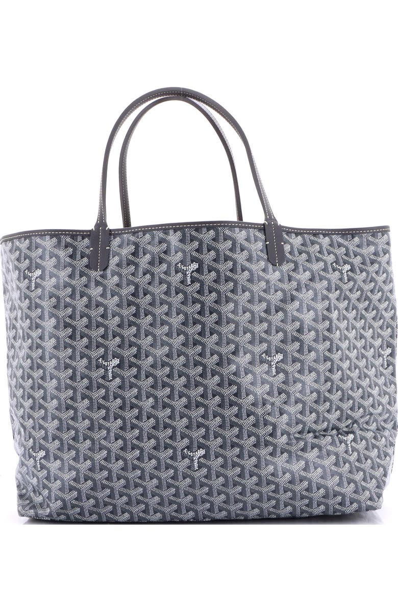 Pre-Owned Goyard Saint Louis Tote Coated Canvas GM, Main, color, Gray