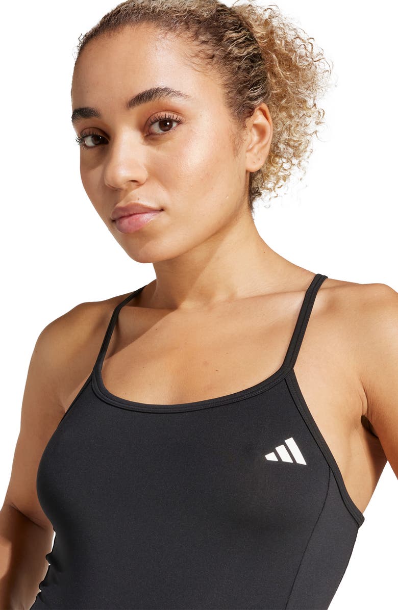 adidas Train Essentials Workout Dress, Alternate, color, Black/ White