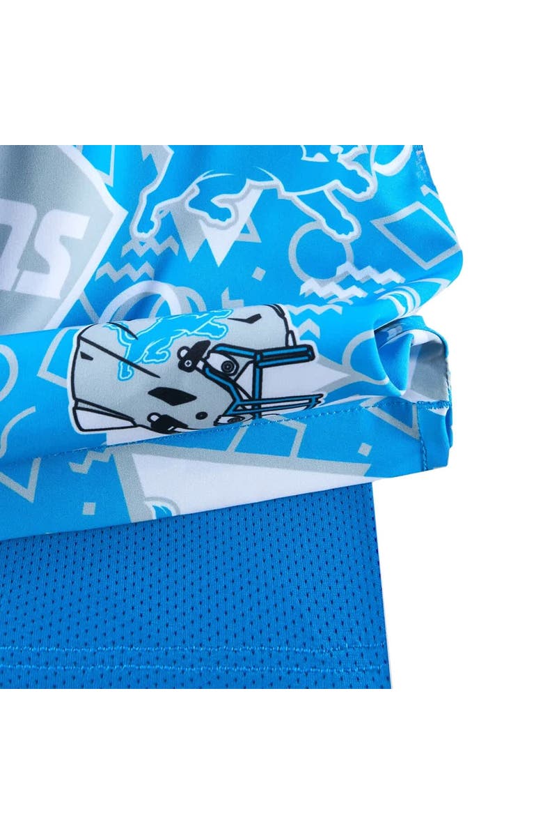 Chubbies Men's Chubbies Blue Detroit Lions Game Day Fit Classic Lined Swim Trunks, Alternate, color, Blue