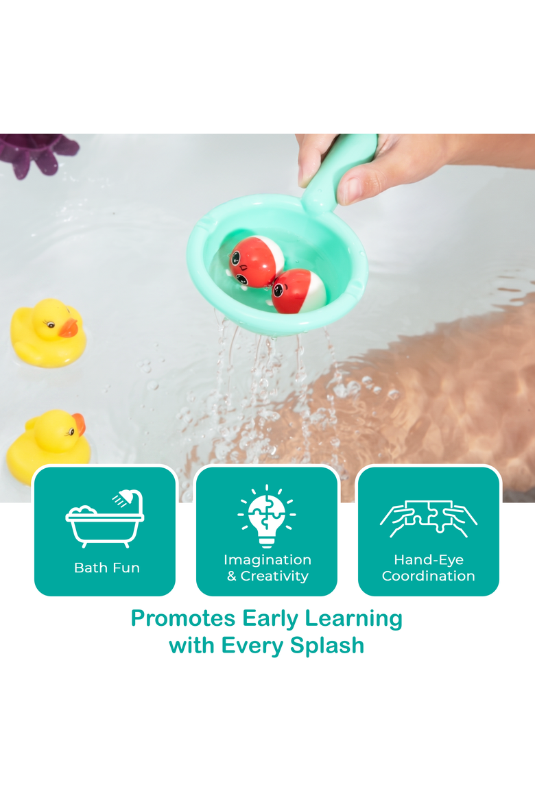 Interactive Bathtub Slide Educational Bath Toy Set, Alternate, color, Multicolor