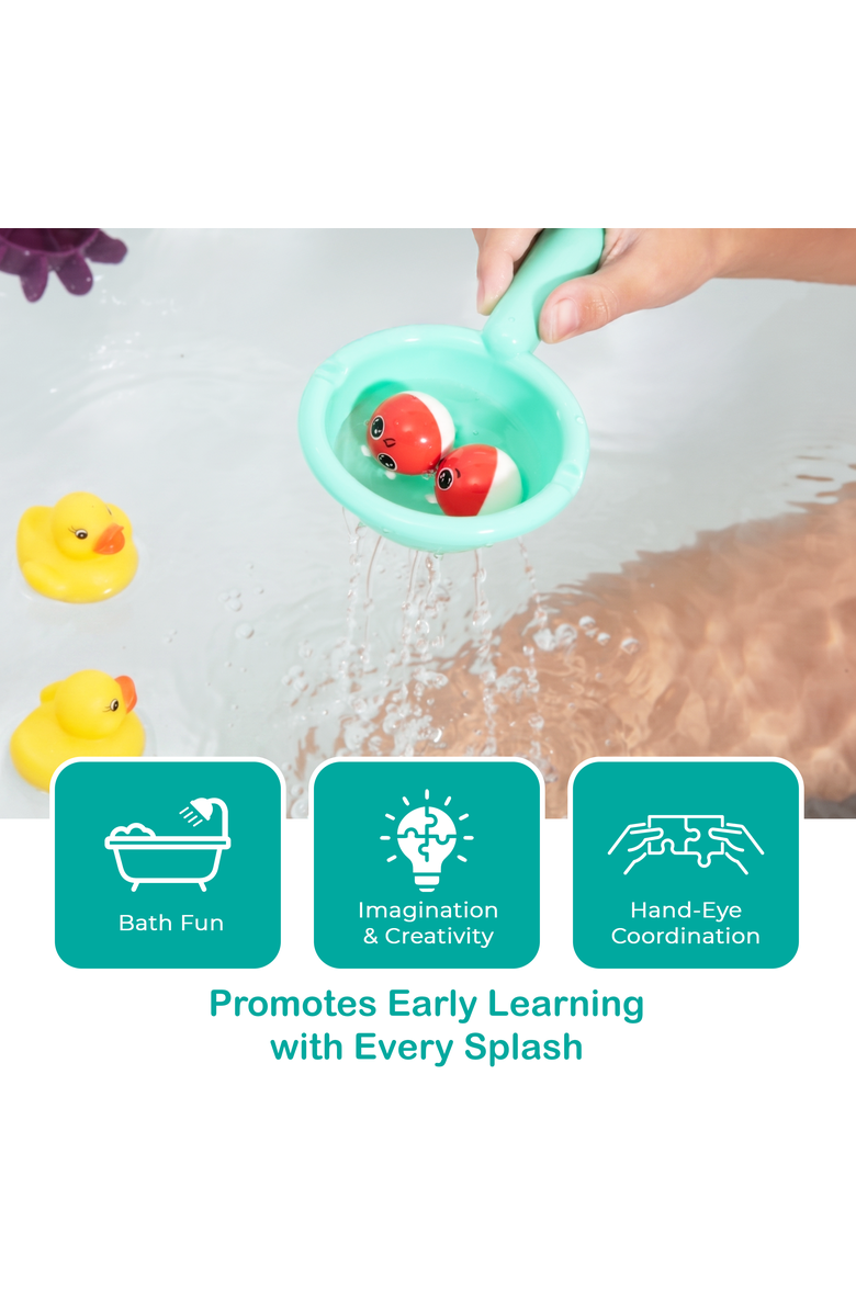 Sperric Interactive Bathtub Slide Educational Bath Toy Set, Alternate, color, Multicolor