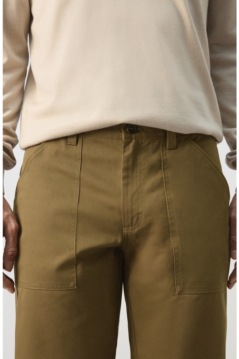 Cotton Utility Pants, Alternate, color, OCHRE