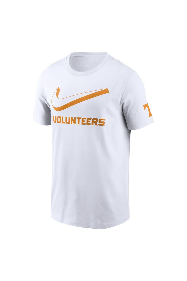 Men's Nike White Tennessee Volunteers Primetime 2-Hit Swoosh T-Shirt, Alternate, color, White