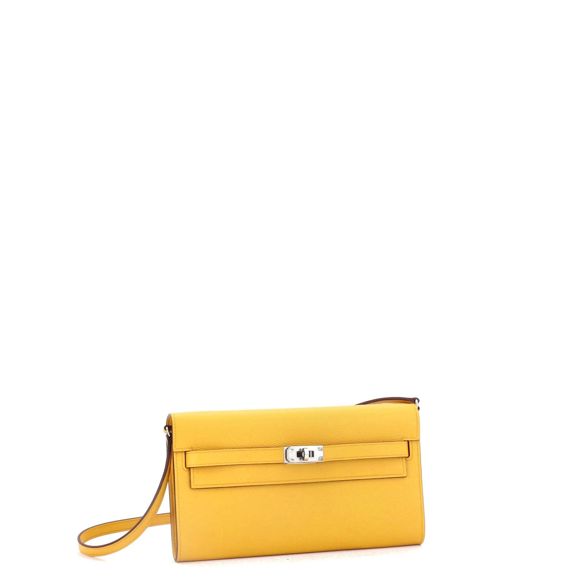 Pre-Owned Hermes Kelly To Go Wallet Evercolor, Alternate, color, 