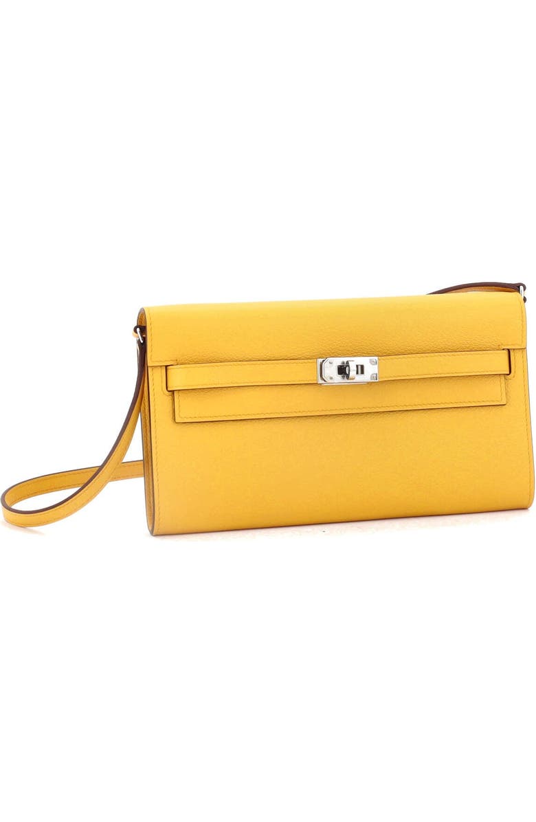 Pre-Owned Hermes Kelly To Go Wallet Evercolor, Alternate, color,