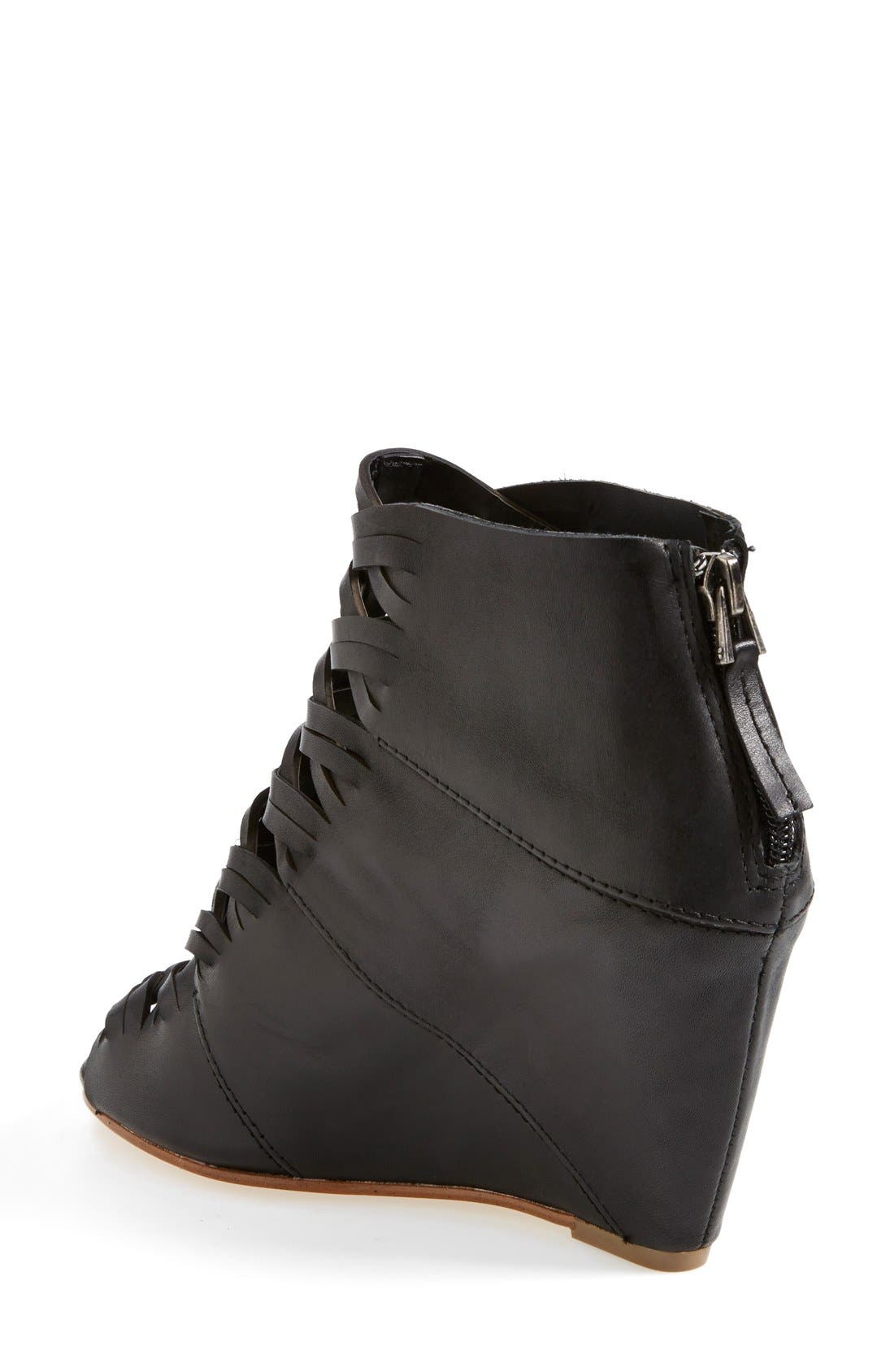 DV FOOTWEAR DV by Dolce Vita 'Sumner' Peep Toe Wedge Bootie, Alternate, color, 