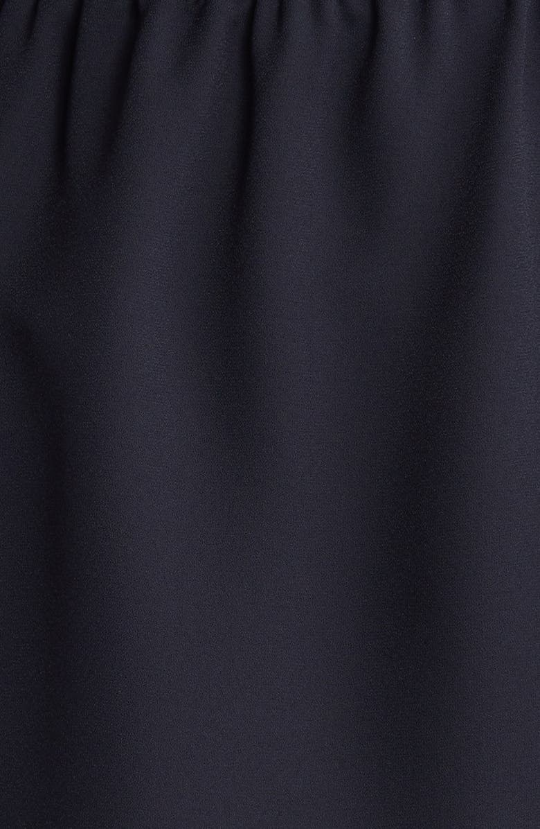 Anne Klein Pleated Sleeve Peplum Blouse, Alternate, color, Anne Black