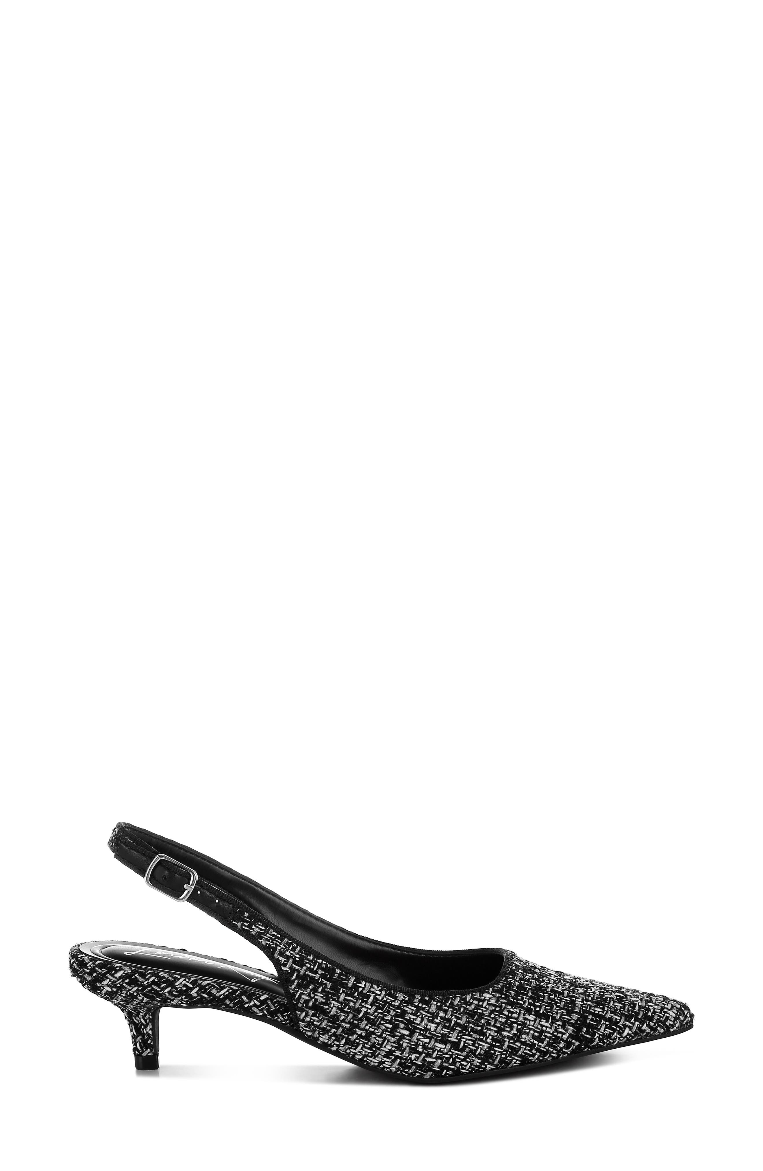 LONDON RAG Zehra Bouclé Slingback Pump, Alternate, color, Black