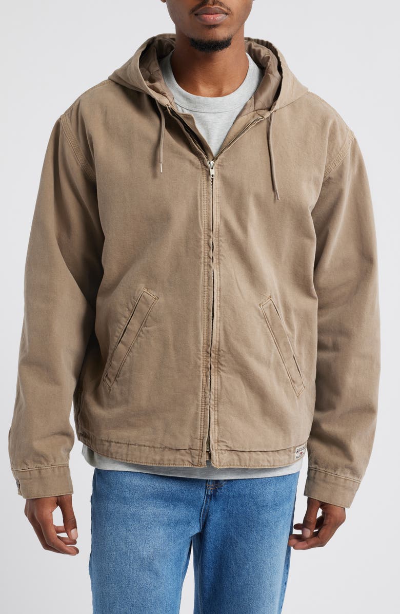 BDG Urban Outfitters Rex Skate Hooded Jacket, Alternate, color, Brown