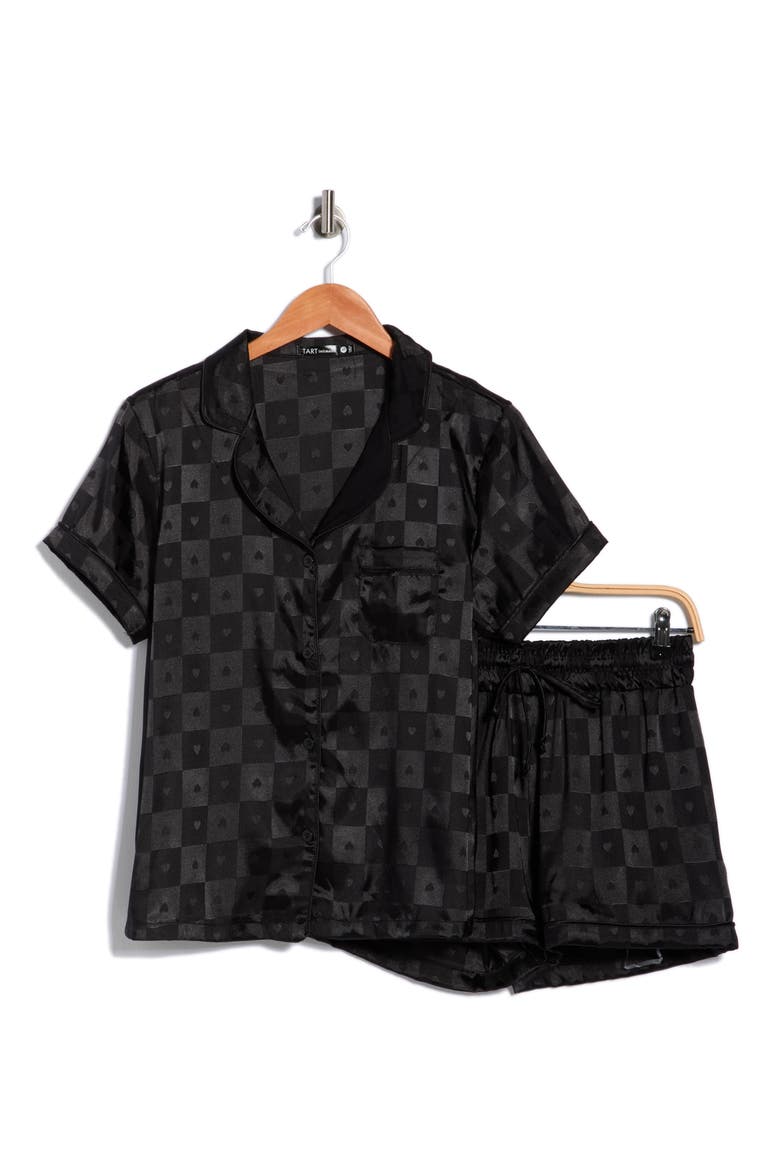 Dixie Short Pajamas, Alternate, color, GINHAM HEART