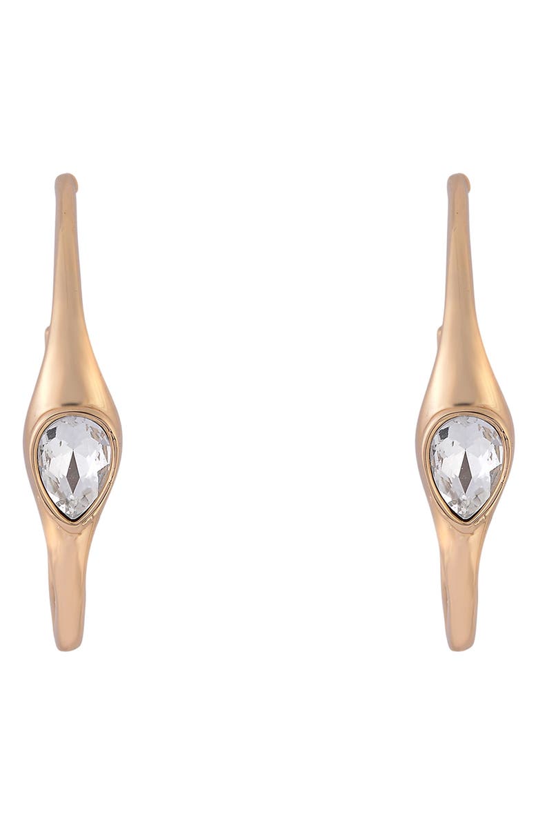 Laundry by Shelli Segal Crystal Teardrop Hoop Earrings, Alternate, color, 
