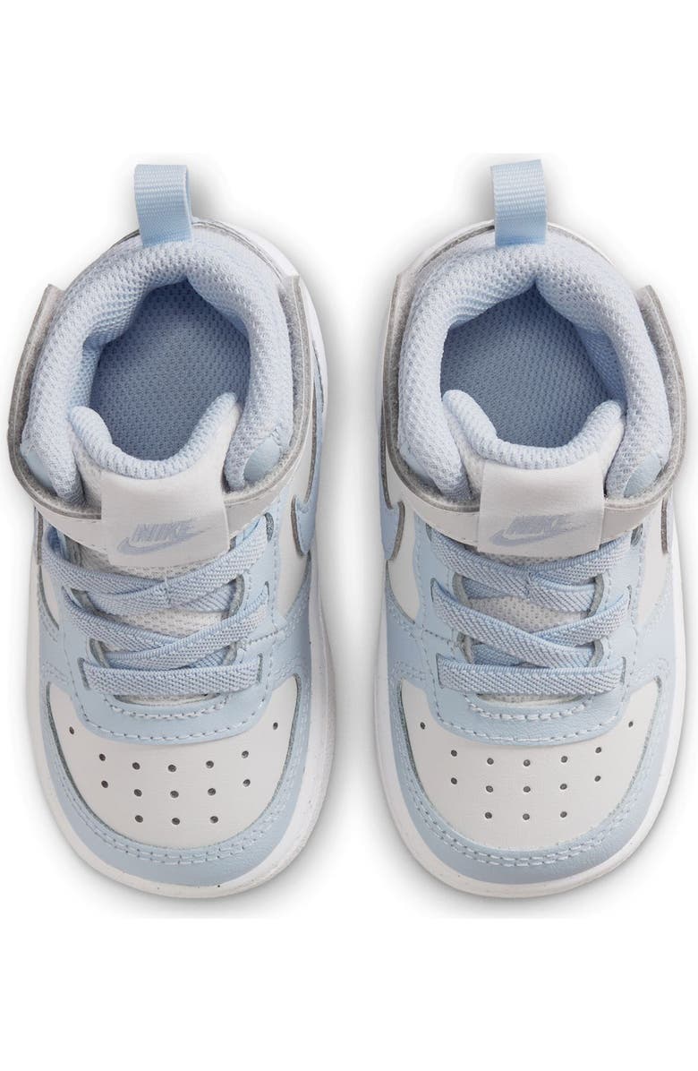 Nike Kids' Court Borough Mid 2 Sneaker, Alternate, color, Platinum/ Ghost/ White