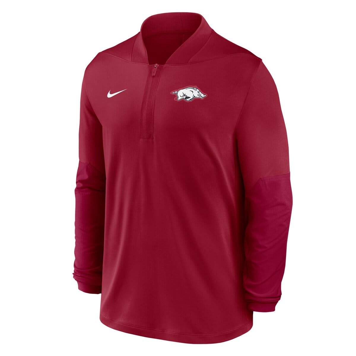 Men's Nike  Cardinal Arkansas Razorbacks Dri-FIT Half-Zip Pullover - image 2