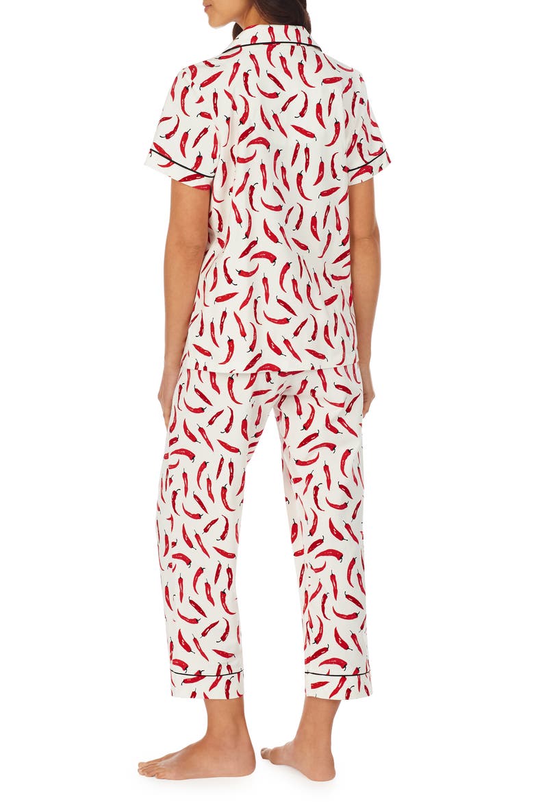 Classic Crop Pajamas, Alternate, color, CAYENNE