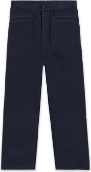 Fortela Herringbone Cotton Trousers