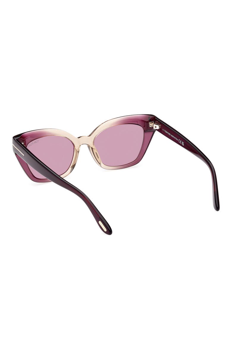 Juliette 52mm Cat Eye Sunglasses, Alternate, color, VIOLET/OTHER / VIOLET
