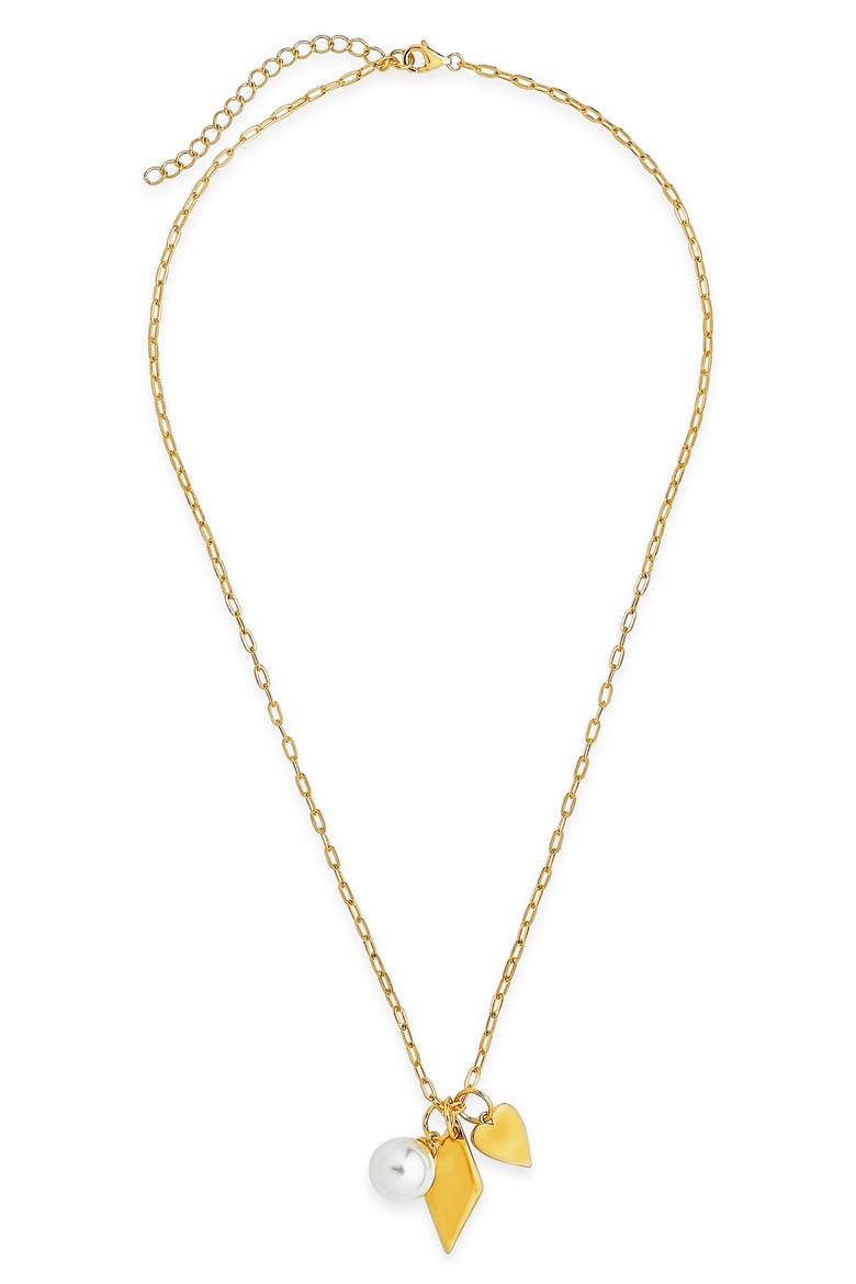 Delicate Charm Necklace, Main, color, GOLD