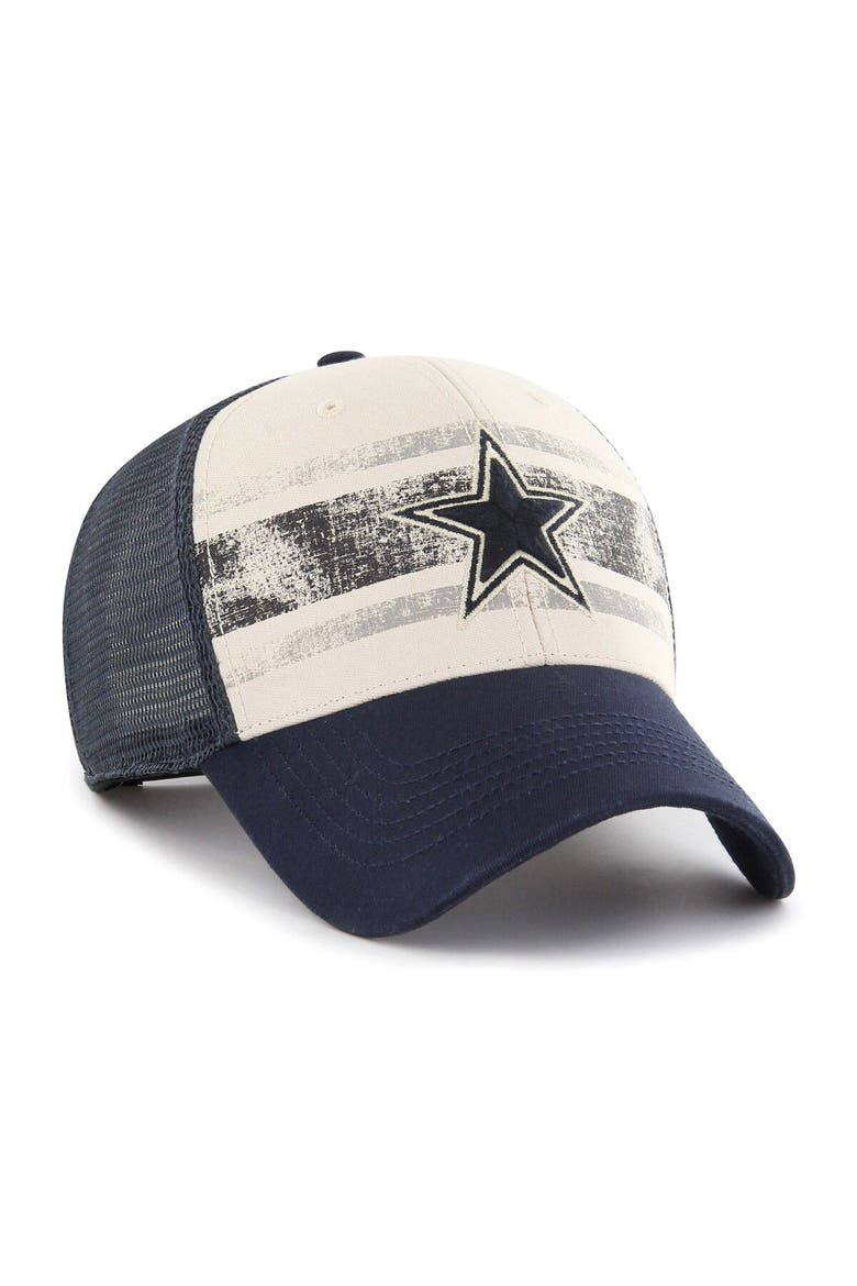 Men's '47 Cream Dallas Cowboys Breakout MVP Trucker Adjustable Hat, Alternate, color, Cream